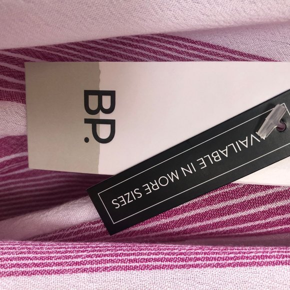 Nordstrom/BP Pink Striped Blouse -Size Medium - Picture 4 of 6